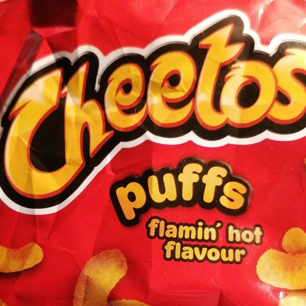 Fotografie - Cheetos puffs flamin' hot flavour