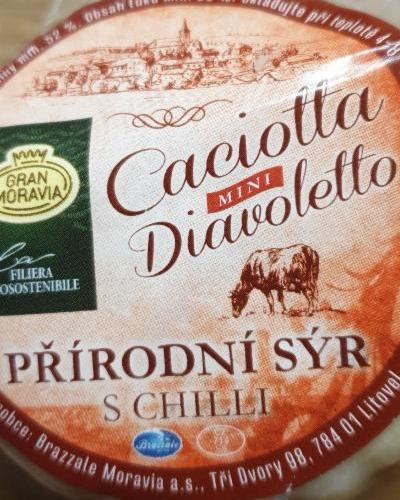 Fotografie - Caciotta Diavoletto Mini - přírodní sýr s chilli