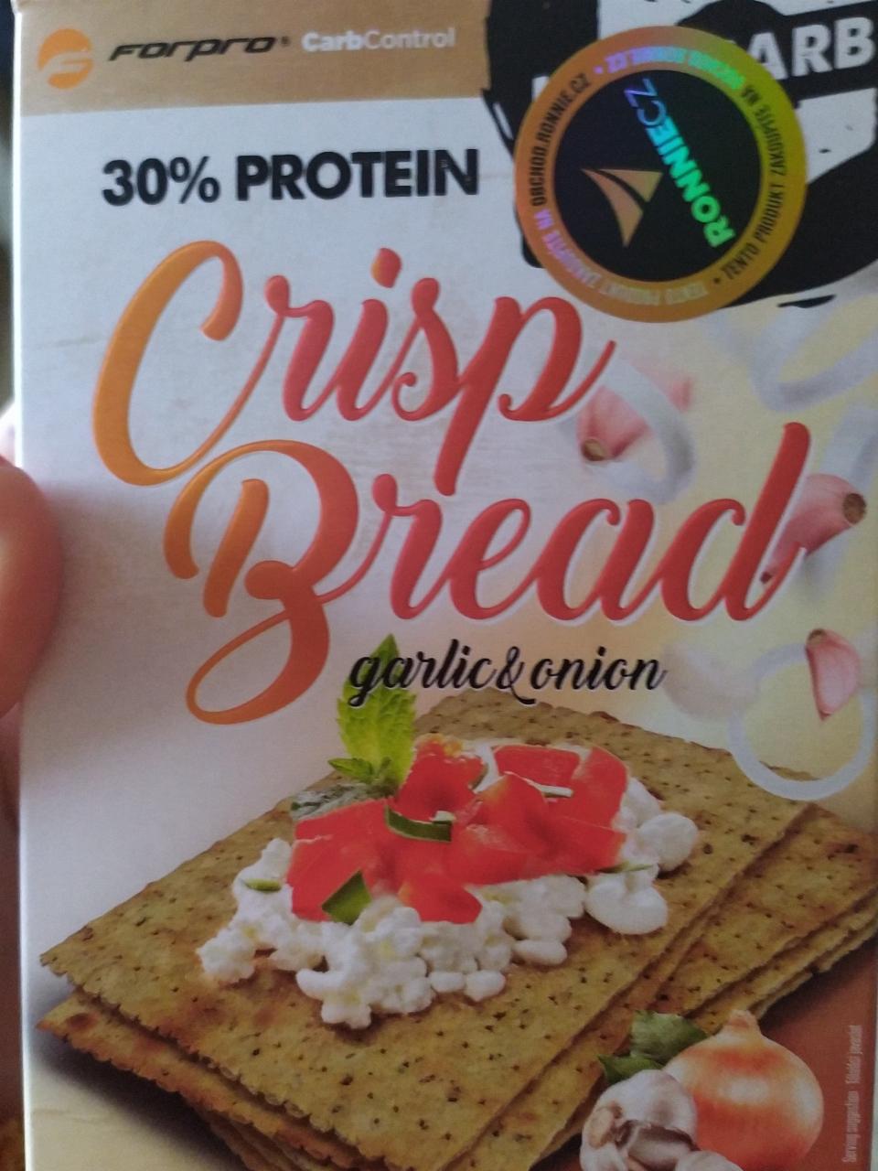 Fotografie - Crisp Bread 30% protein Garlic & Onion Forpro
