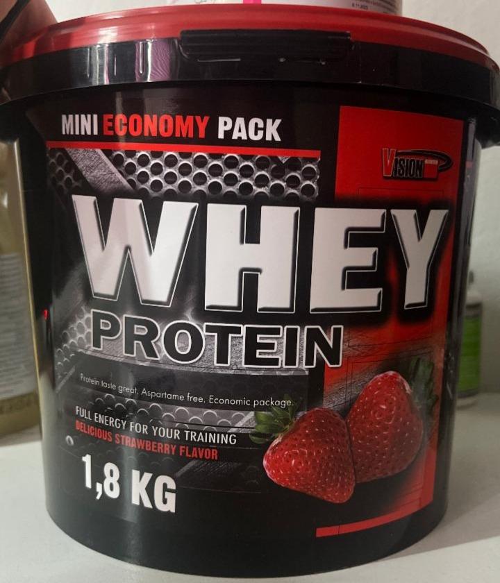 Fotografie - Whey Protein Delicious Strawberry Flavor Vision Nutrition