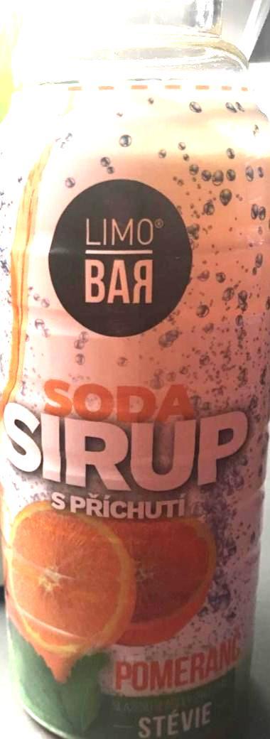 Fotografie - Soda sirup s příchutí pomeranč stévie Limobar