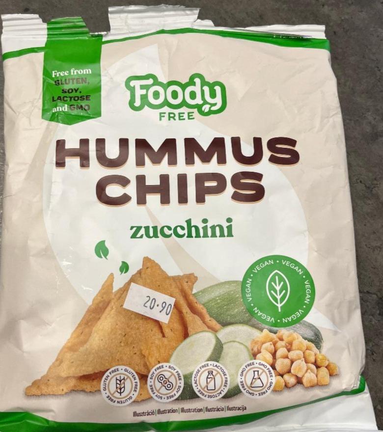 Fotografie - hummus chips zucchini Foody Free