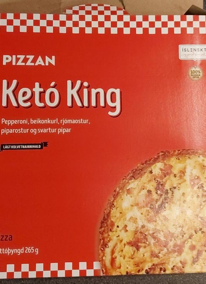Fotografie - Ketó King pepperoni, beikonkurli, rjómaosti, piparosti og svörtum pipar Pizzan