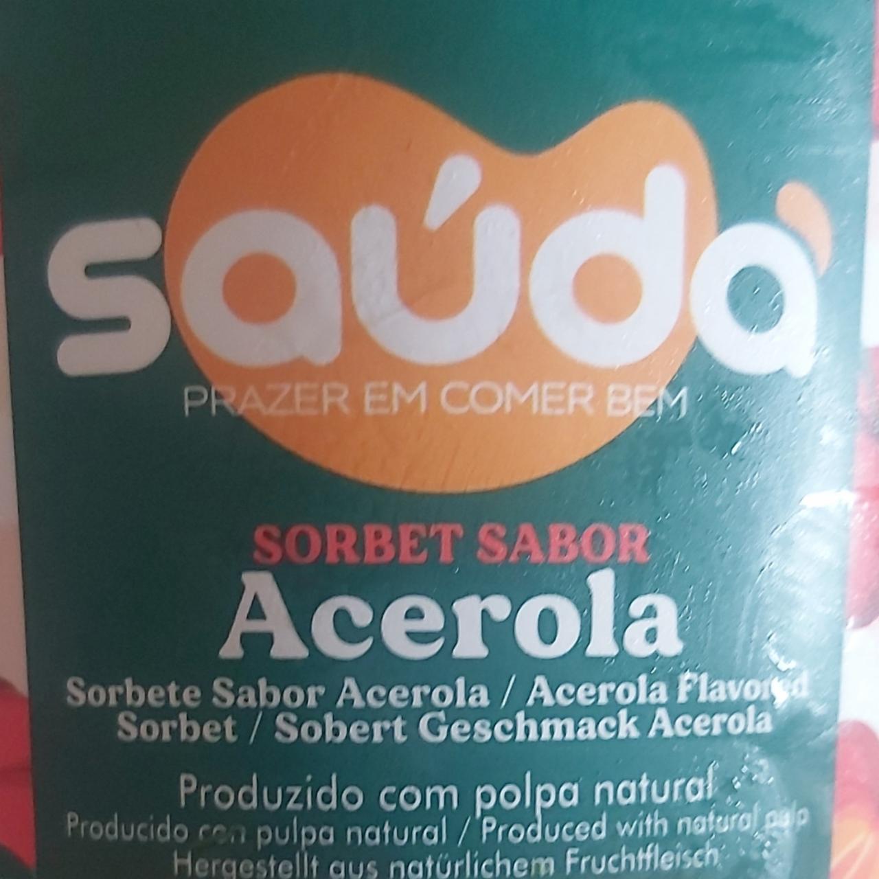 Fotografie - Sorbet sabor acerola Saúda