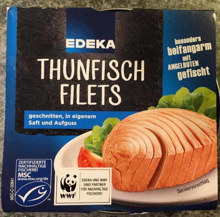 Fotografie - Thunfischfilets in eigenem Saft und Aufguss Edeka