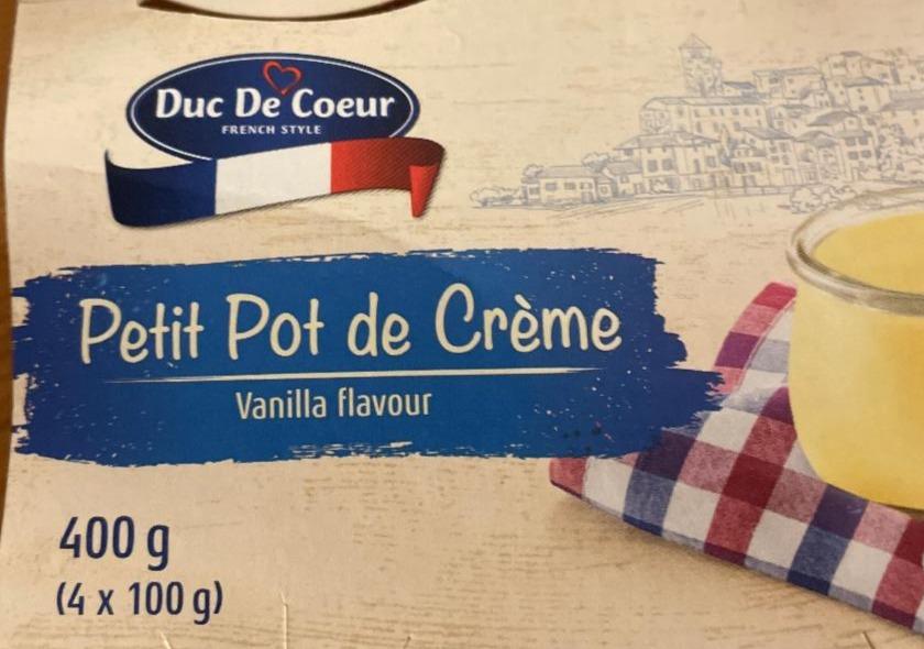 Fotografie - Petit Pot de Crème Vanilla flavour Duc De Coeur
