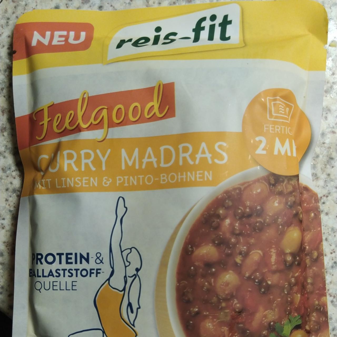 Fotografie - Feelgood Curry madras mit linsen & pinto-bohnen Reis-fit