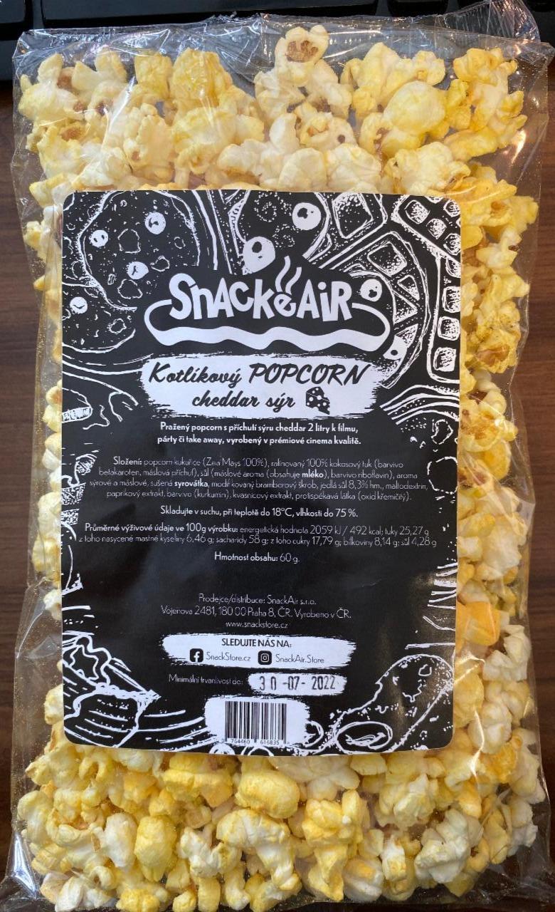 Fotografie - Kotlíkový popcorn cheddar sýr SnackAir