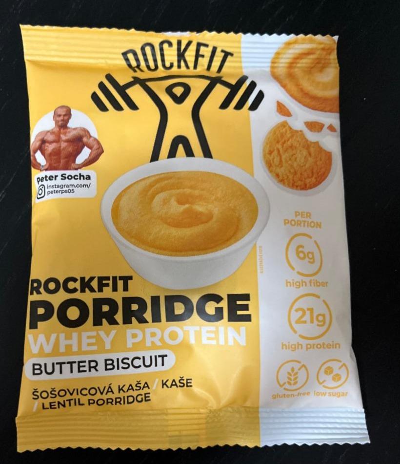 Porridge Whey Protein Butter Biscuit RockFit - kalorie, kJ a nutriční ...