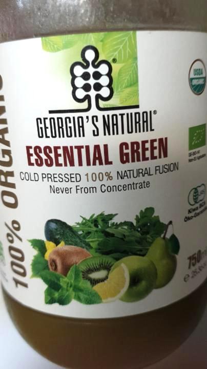 Fotografie - Essential green cold pressed 100% natural fusion Georgia´s natural
