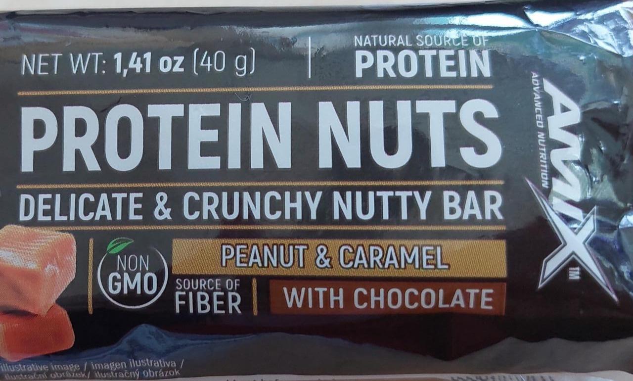 Fotografie - Protein Nuts Peanut & Caramel with Chocolate Amix Nutrition