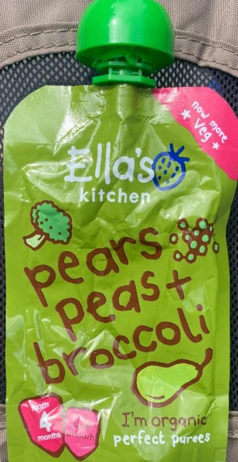 Fotografie - pears peast broccoli Ella's Kitchen