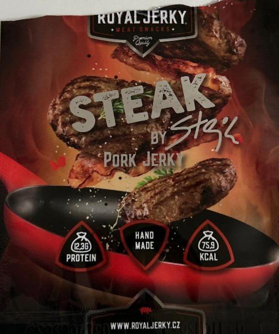 Fotografie - Steak by Stejk pork jerky Royal Jerky