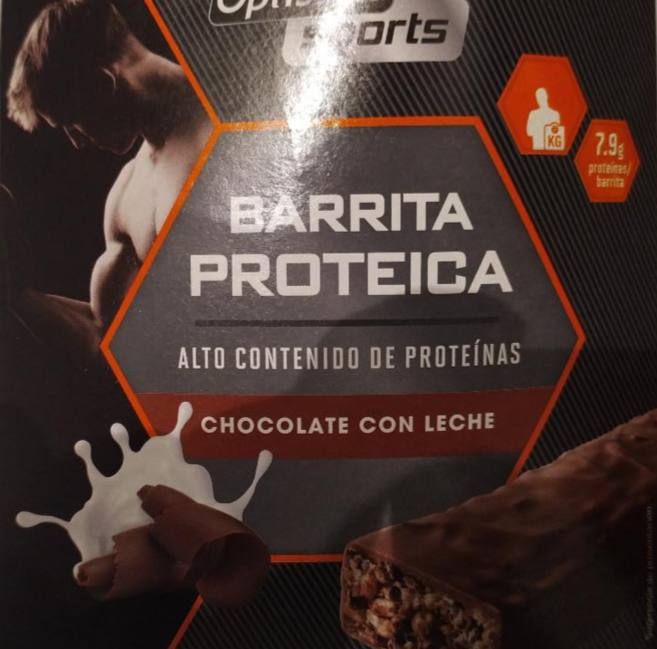 Fotografie - Barrita proteica chocolate con leche Optisana sports