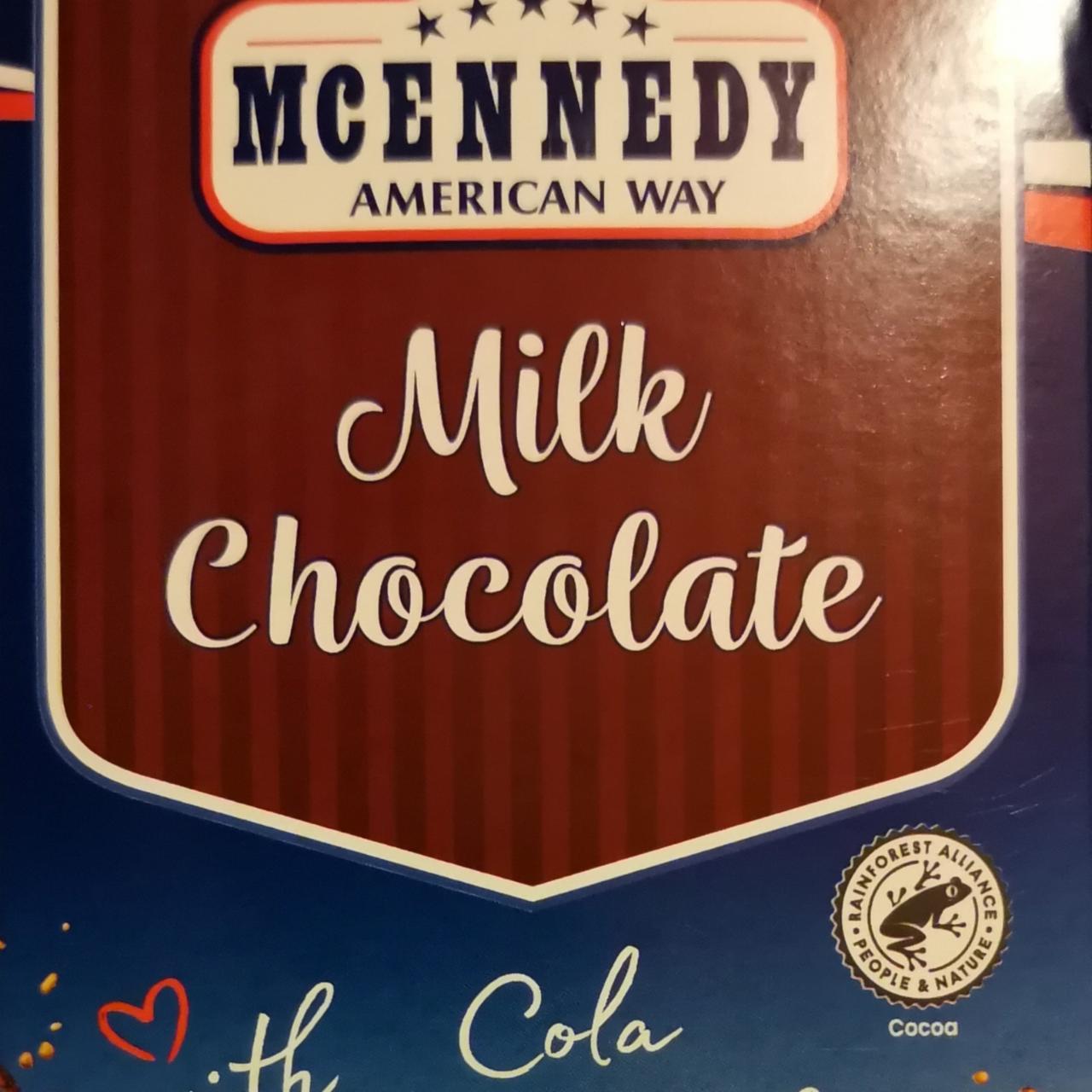 Fotografie - Milk Chocolate with Cola Flavored Pearls McEnnedy American Way
