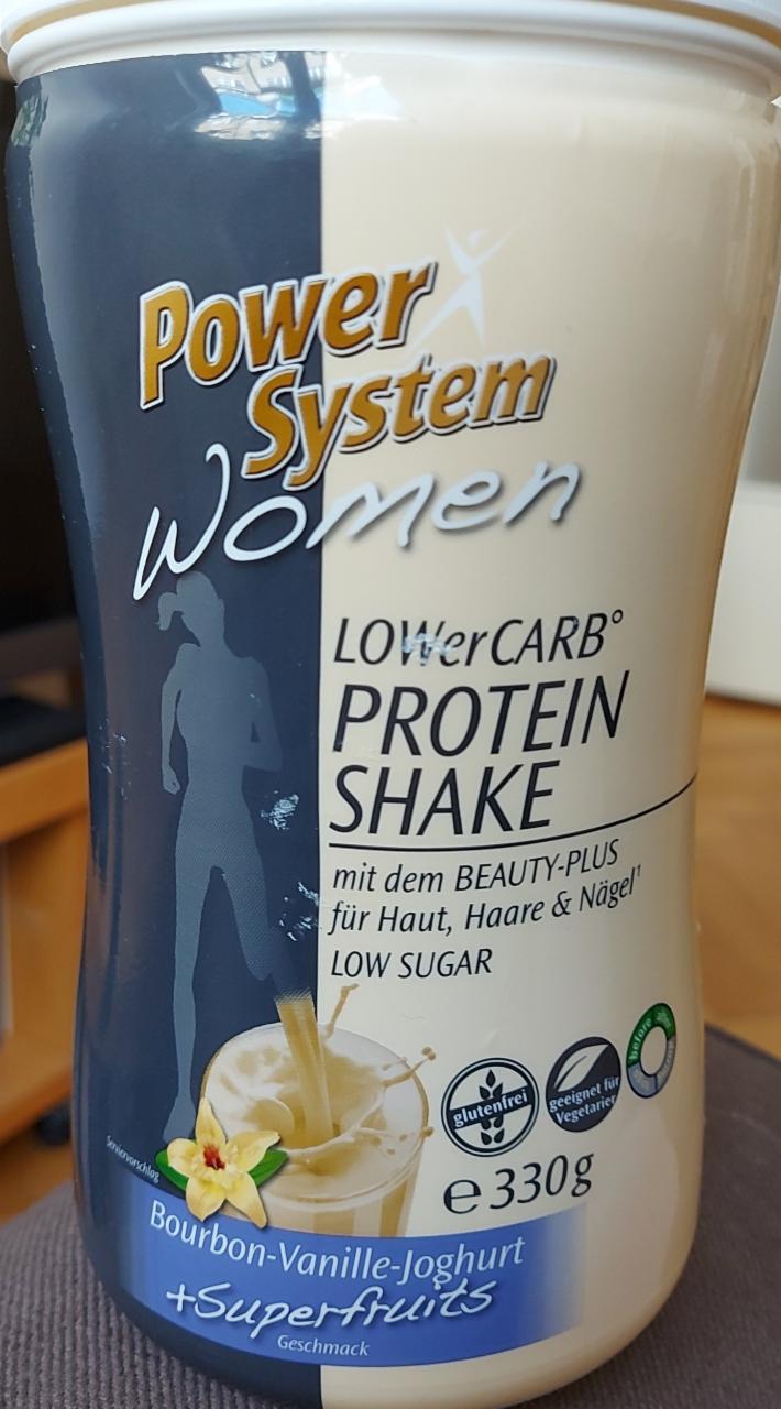 Fotografie - LOWerCarb Protein Shake Bourbon-Vanille-Joghurt Power System Women