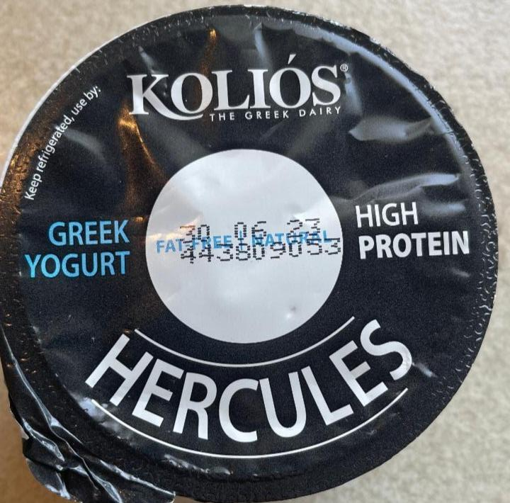 Fotografie - Hercules Greek Yogurt High Protein Fat-free Natural Koliós