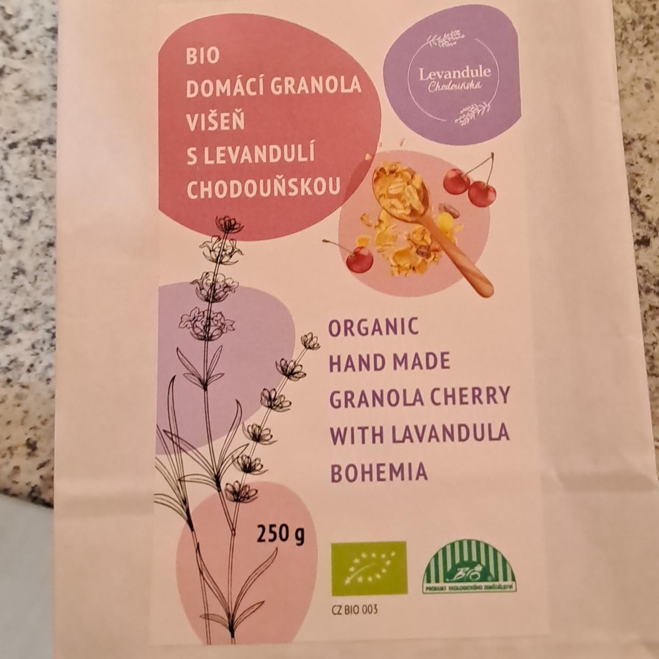 Fotografie - Bio domácí granola višeň s levandulí chodouňskou Levandule chodouňsko