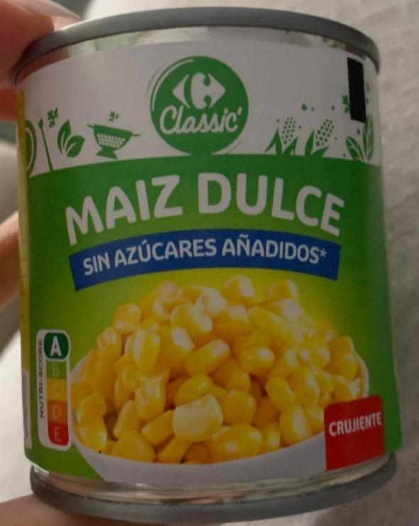 Fotografie - Maíz dulce sin azúcar añadidos Carrefour Classic