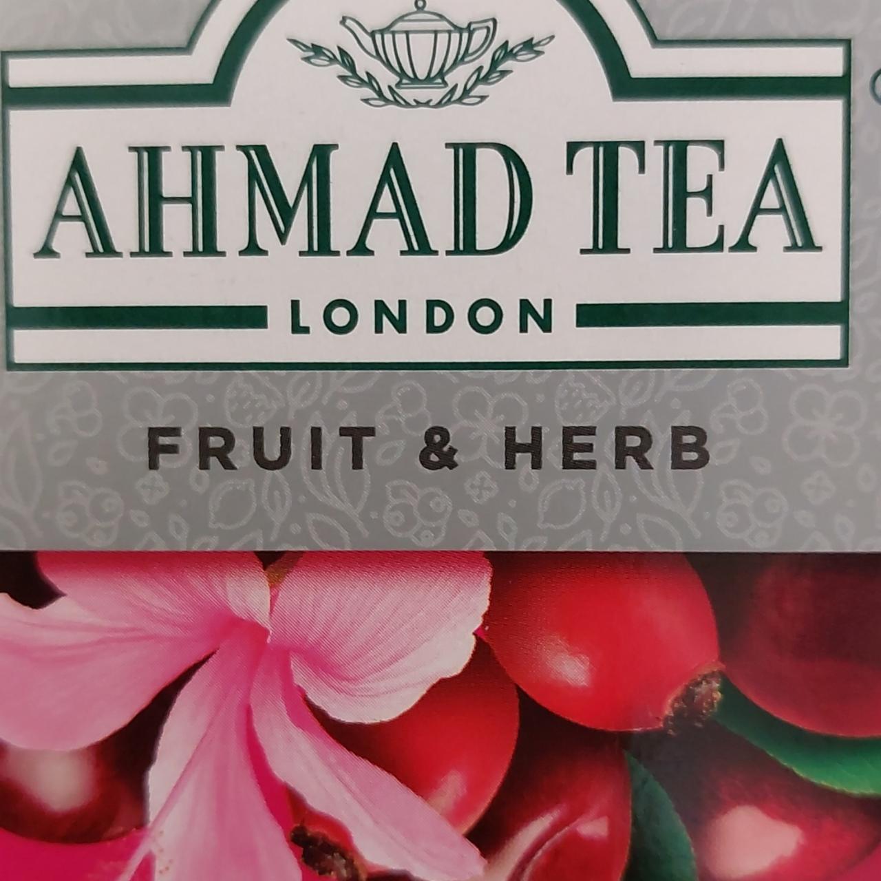Fotografie - Fruit & herb Rosehip, Hibiscus & Cherry Ahmad Tea London