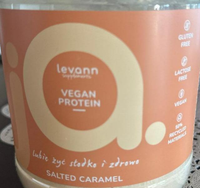 Fotografie - Vegan protein Salted caramel Levann