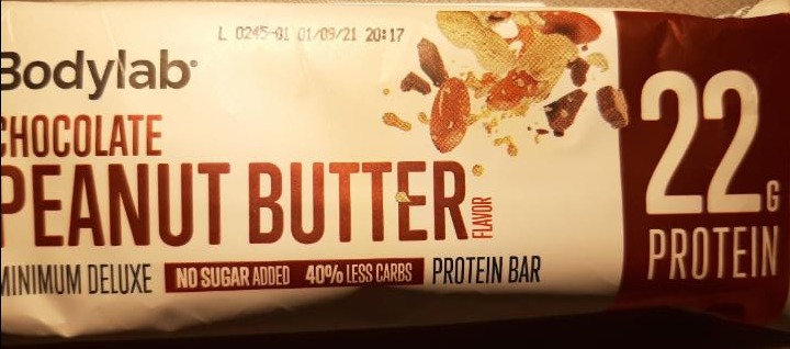Fotografie - Protein Bar Chocolate Peanut Butter flavor Bodylab