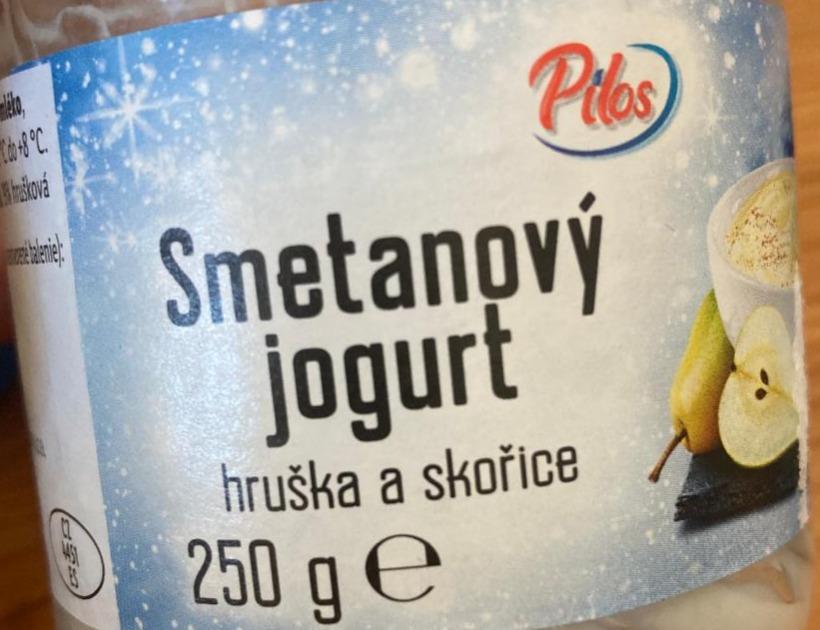 Fotografie - Smetanový jogurt hruška a skořice Pilos