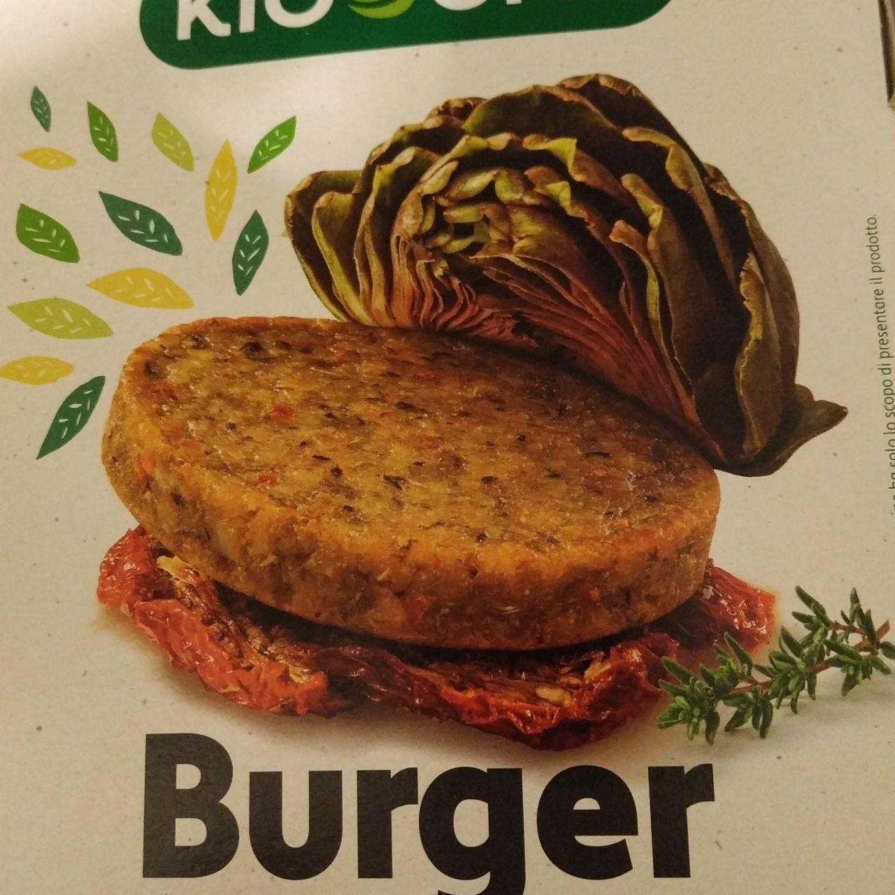 Fotografie - Burger vegetale carciofi e pomodori secchi Kioene