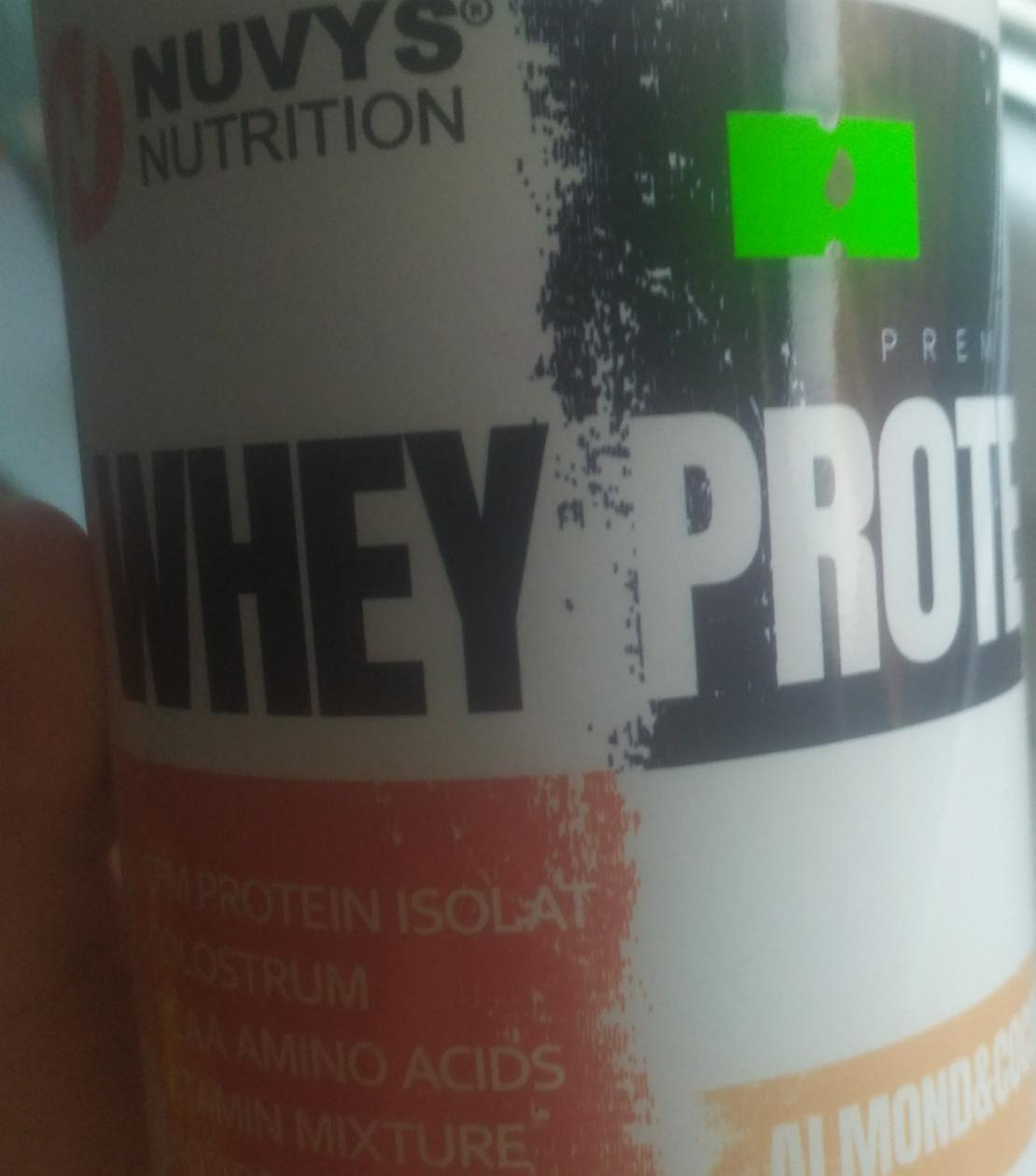 Fotografie - Whey protein almond & coconut Nuvys Nutrition