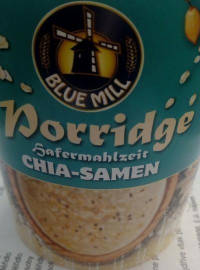 Fotografie - Porridge Safermahlzeit Chia-Samen