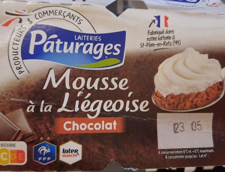 Fotografie - Mousse à la Liégeoise Chocolat Pâturages