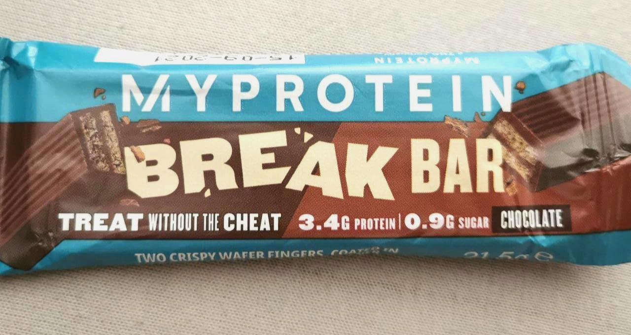 Fotografie - Break Bar Chocolate MyProtein