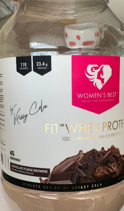 Fotografie - Fit Whey Protein by Krissy Cela Chocolate Fudge Brownie Women's Best