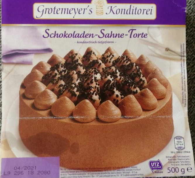 Fotografie - Schokoladen-Sahne-Torte Grotemeyer s Konditorei