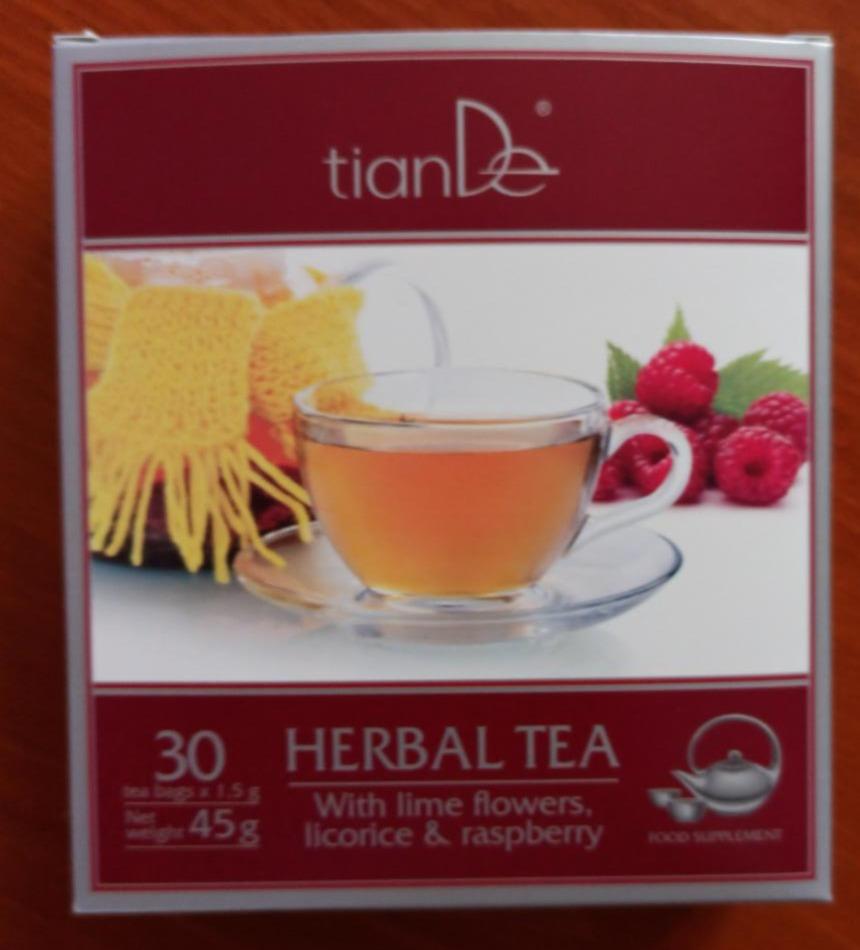 Fotografie - Bylinná směs s lípou, lékořicí a malinou Herbal tea tianDe