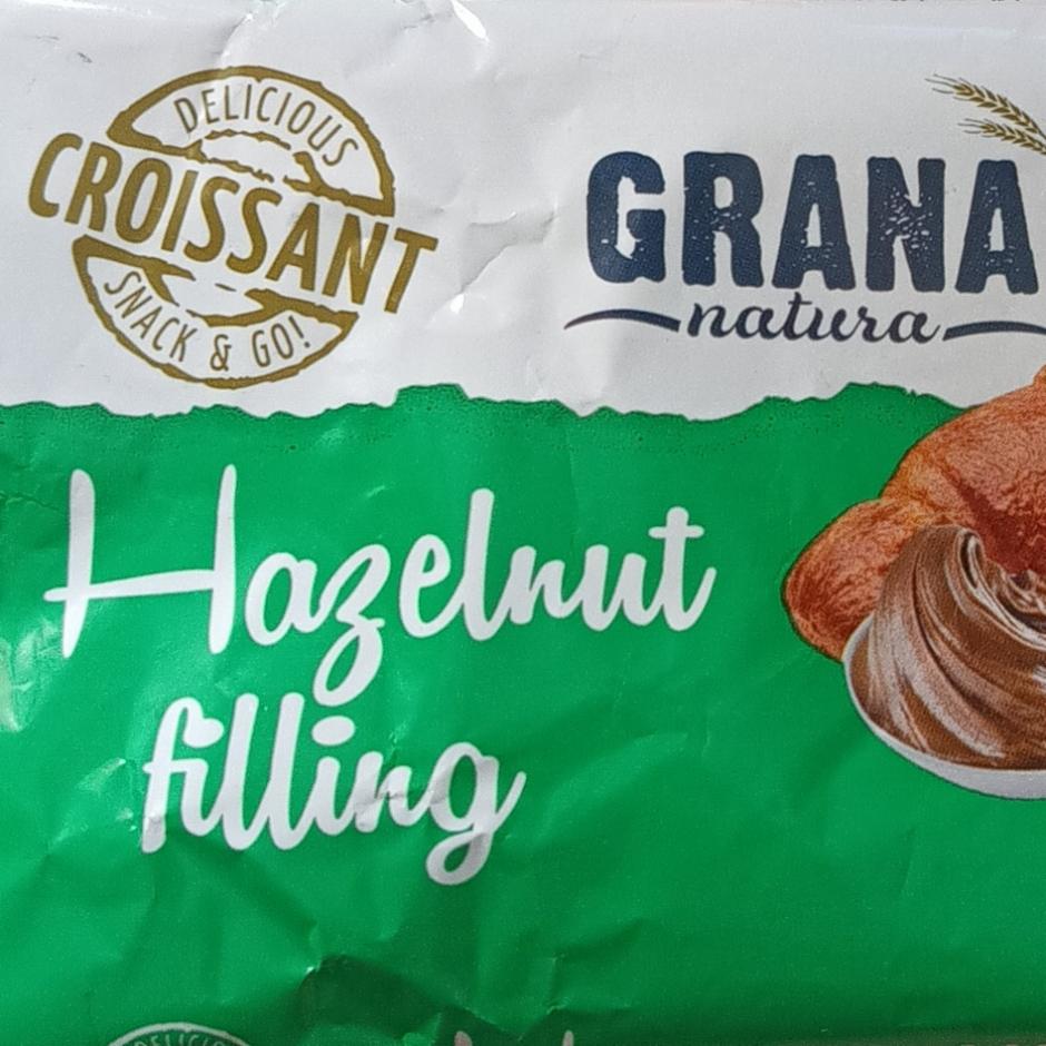 Fotografie - Croissant Hazelnut filling Grana natura