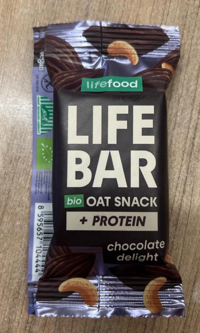 Fotografie - Lifebar oat snack +protein chocolate delight bio Lifefood