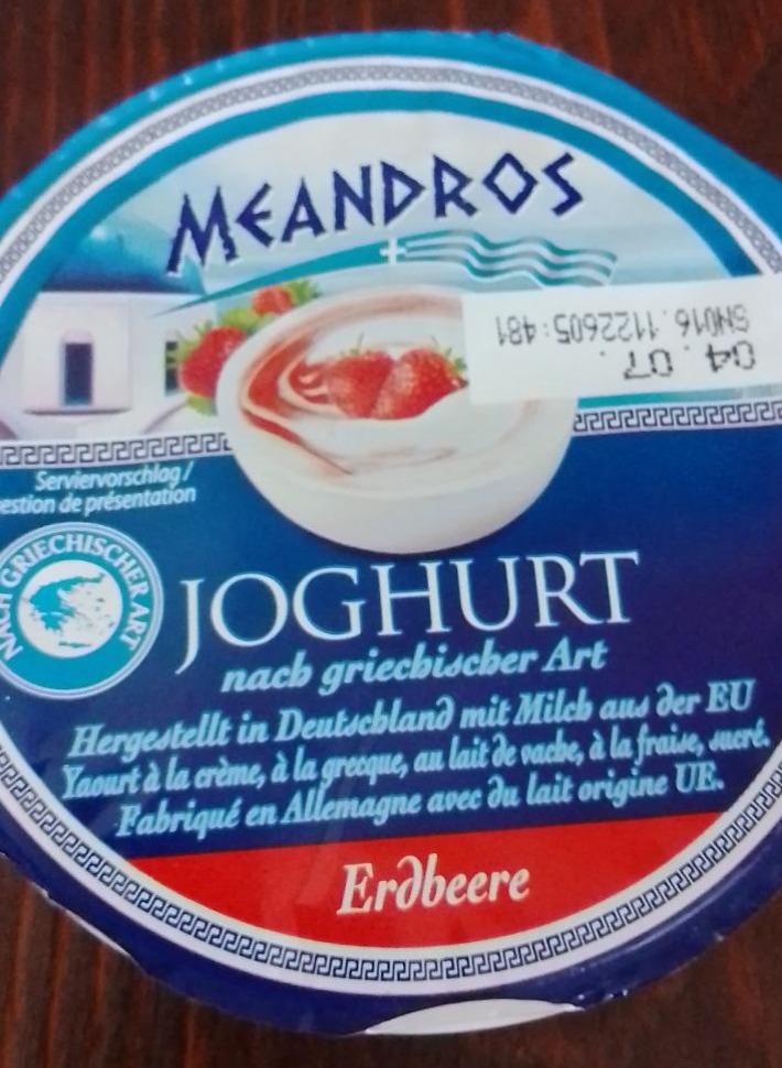 Fotografie - Joghurt nach griechischer Art Erdbeere Meandros