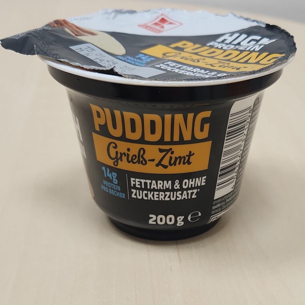 Fotografie - High protein pudding Greiss-Zimt K-Classic