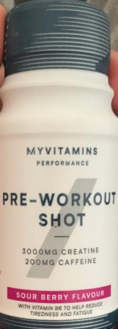 Fotografie - Pre workout shot Myprotein
