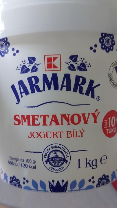 Fotografie - Smetanový jogurt bílý 10% K-Jarmark