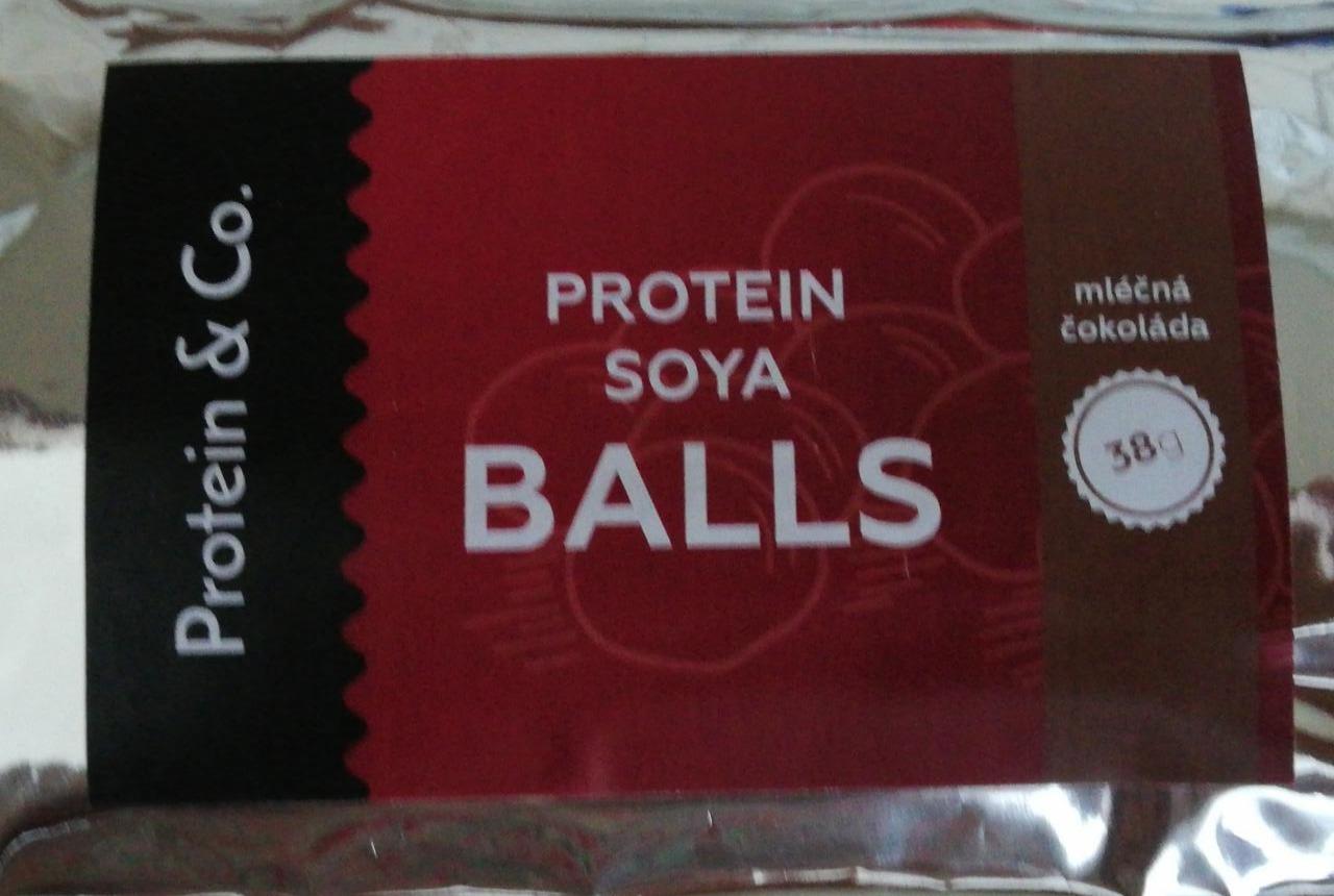 Fotografie - Protein soya balls milk chocolate Protein & Co.