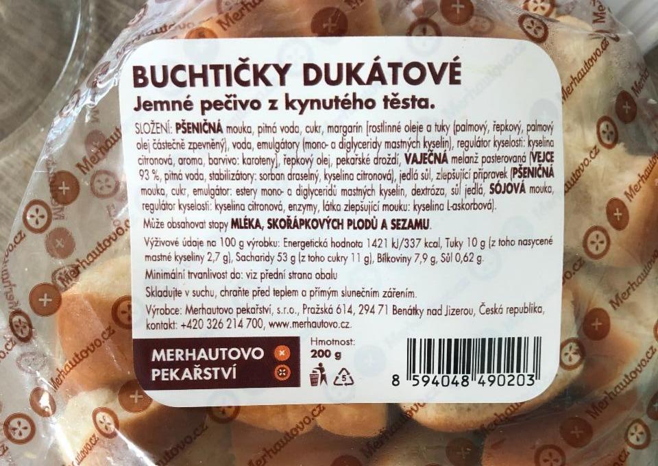 Fotografie - Buchticky dukatové jemné pečivo z kynutého těsta Merhautovo pekařství