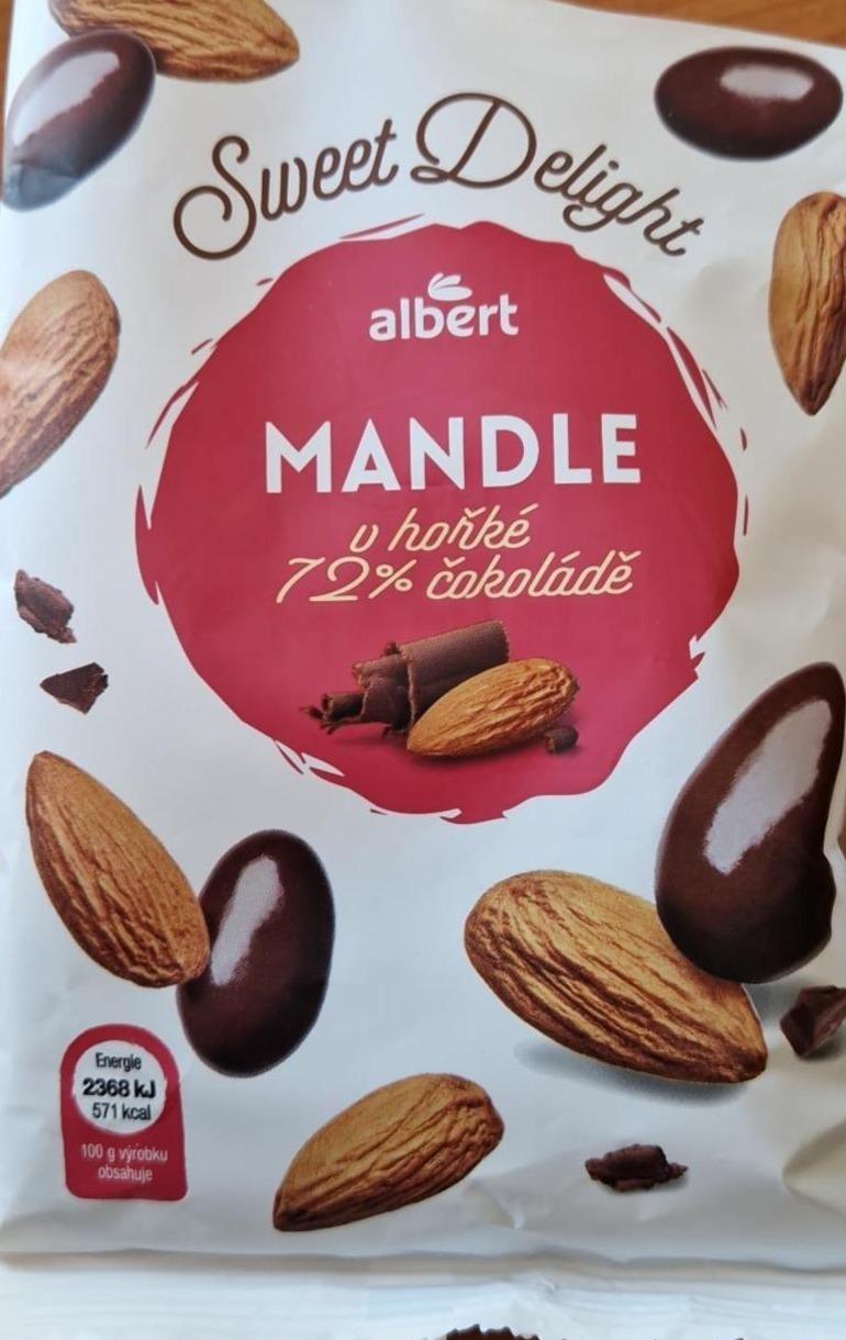 Fotografie - Mandle v hořké 72% čokoládě Sweet Delight Albert