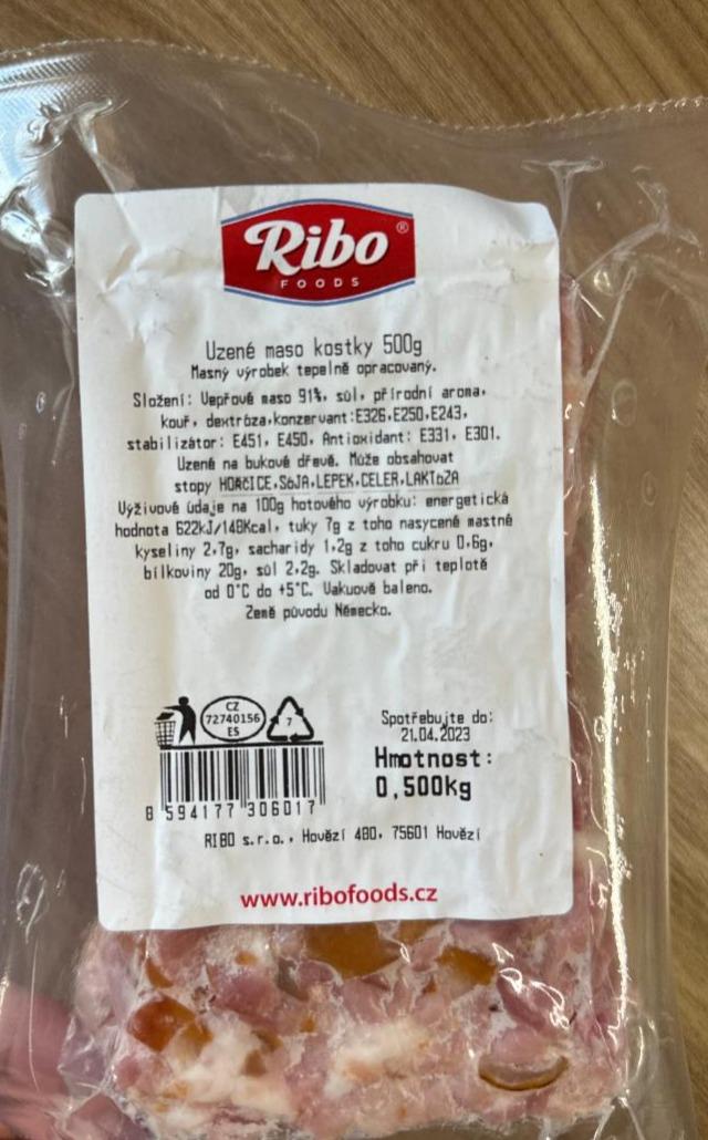 Fotografie - Uzené maso kostky Ribo foods