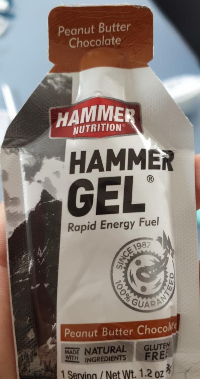 Fotografie - Hammer Gel Rapid Energy Fuel Peanut Butter Chocolate Hammer Nutrition