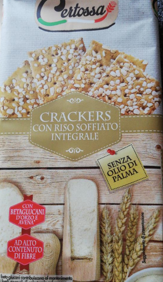 Fotografie - Crackers con riso soffiato integrale Certossa