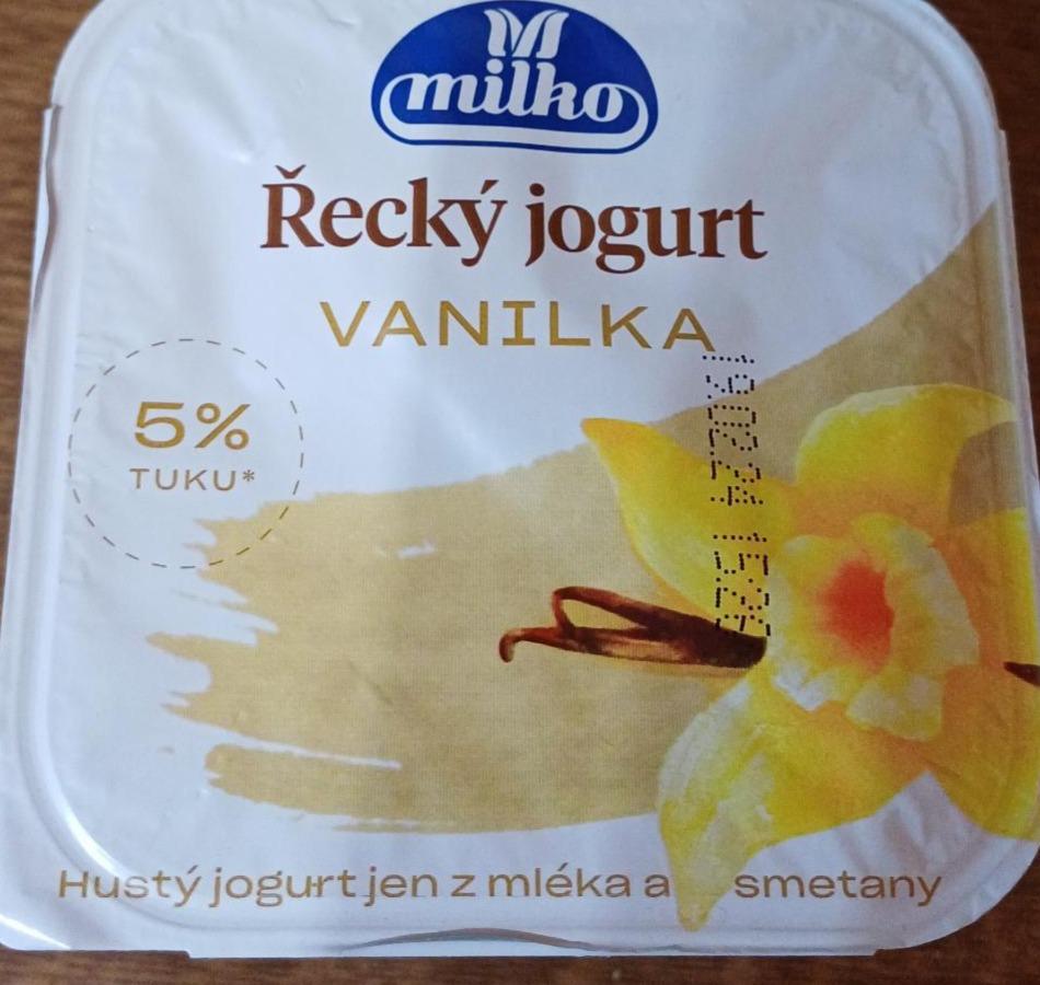 Fotografie - řecky jogurt vanilka 5% tuku Milko