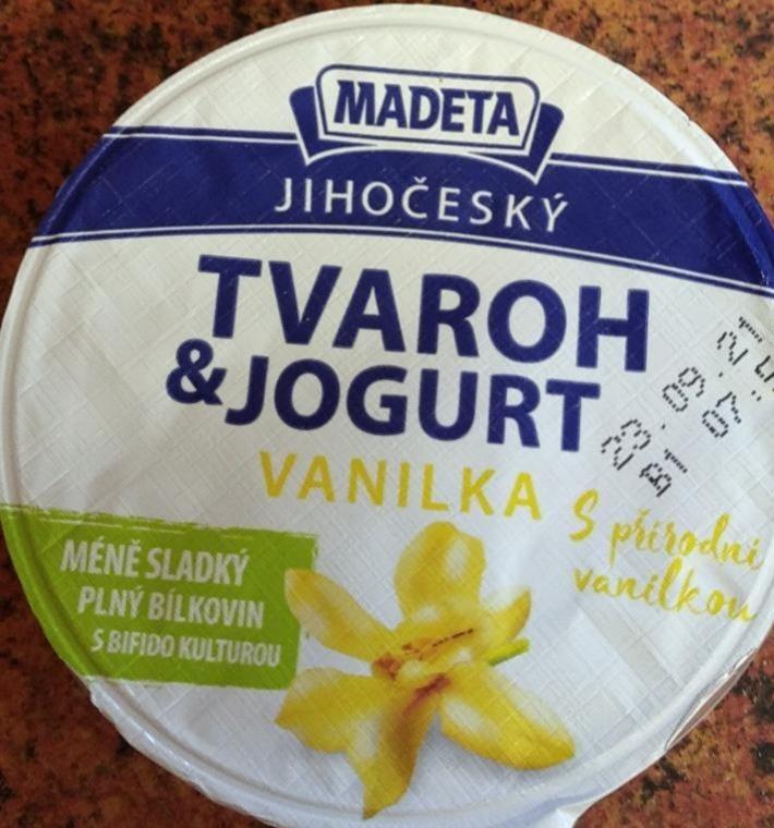 Fotografie - Tvaroh & jogurt vanilka méně sladký Madeta