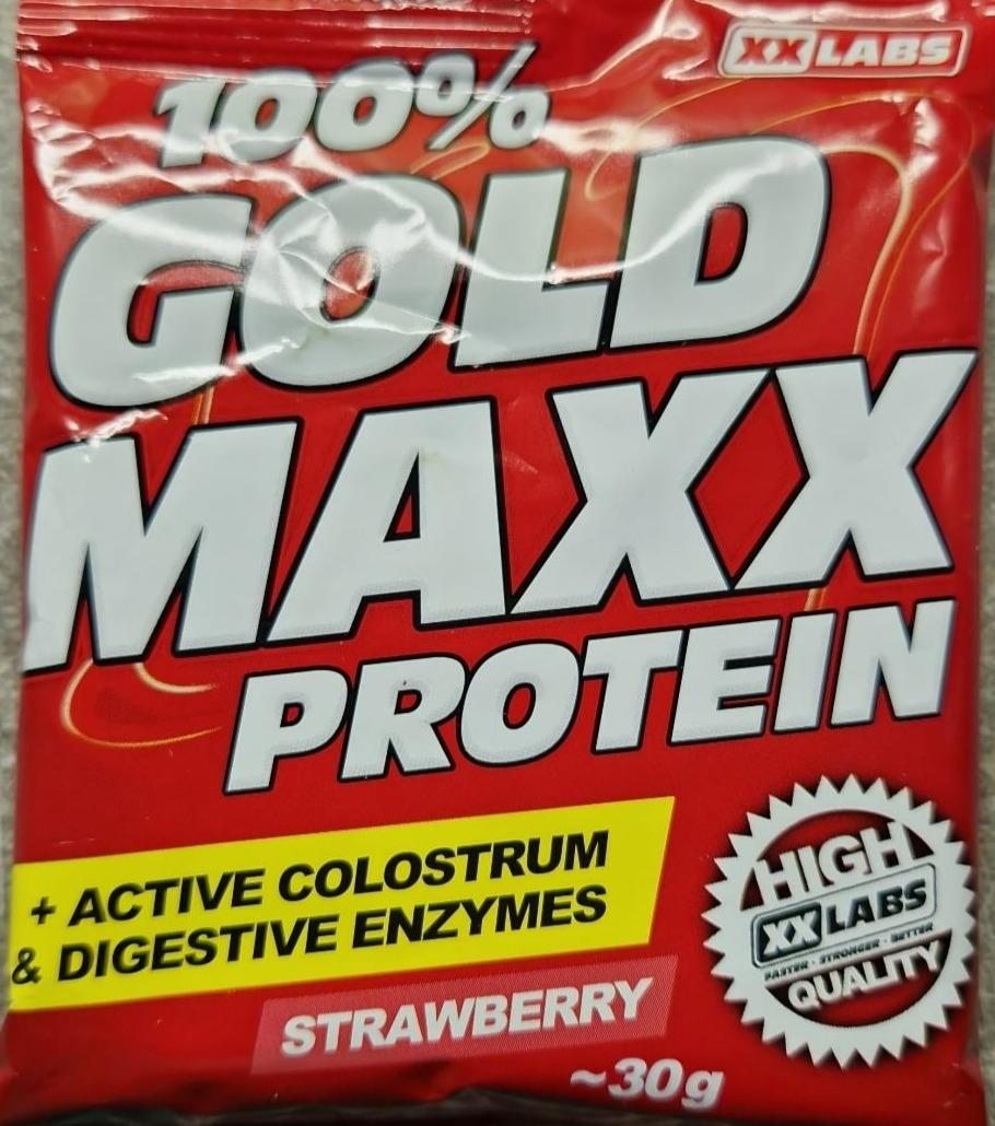 Fotografie - 100% Gold Maxx protein Strawberry XXLABS
